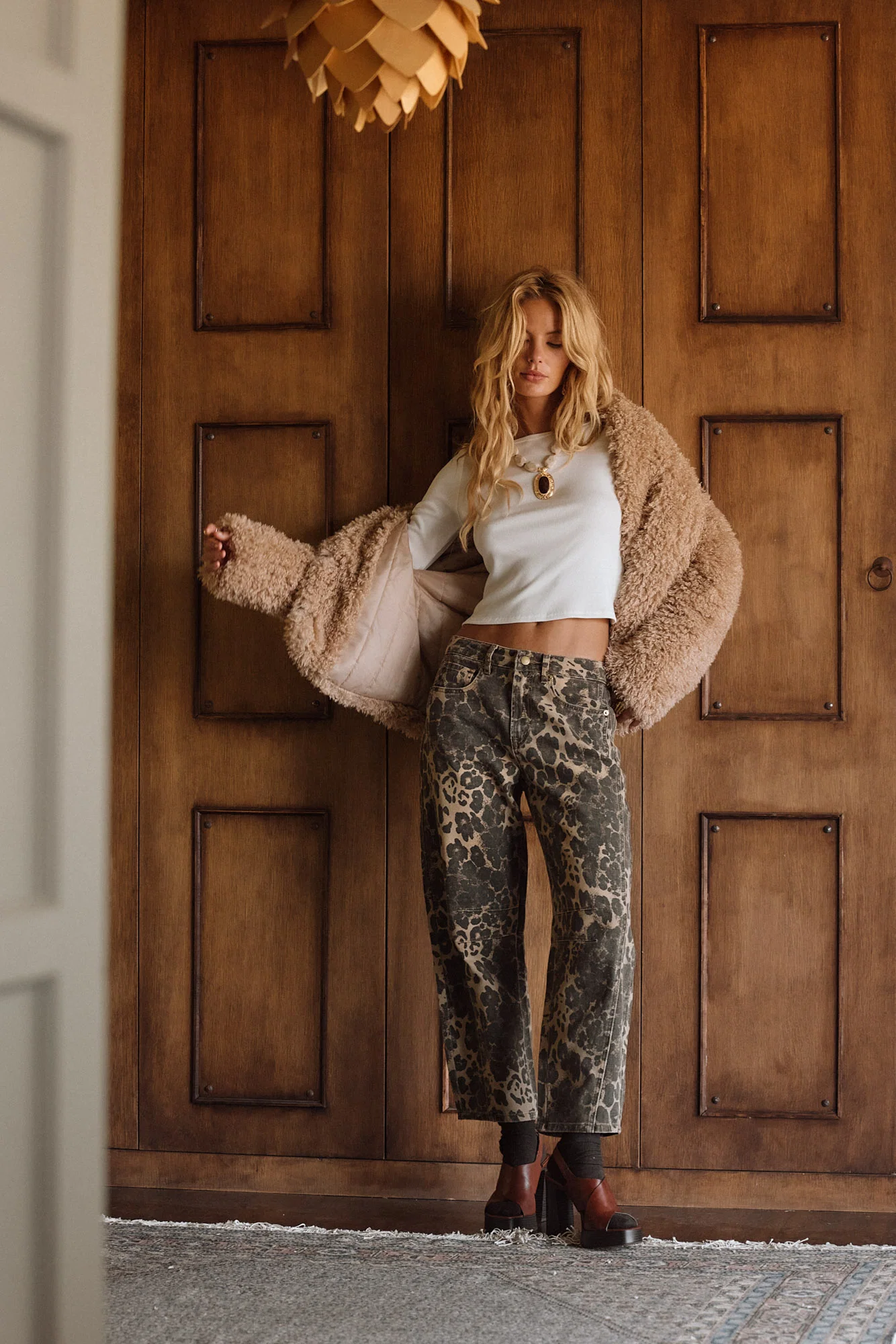 Muse Leopard Barrel Jeans - Image 6