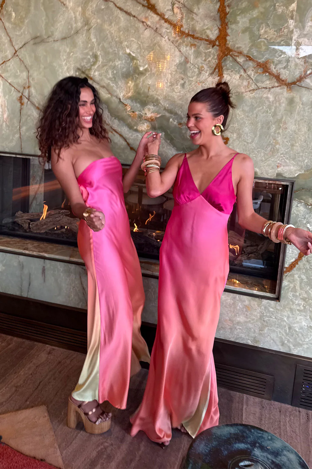Natalia Pink Sorbet Strapless Maxi Dress - Image 7