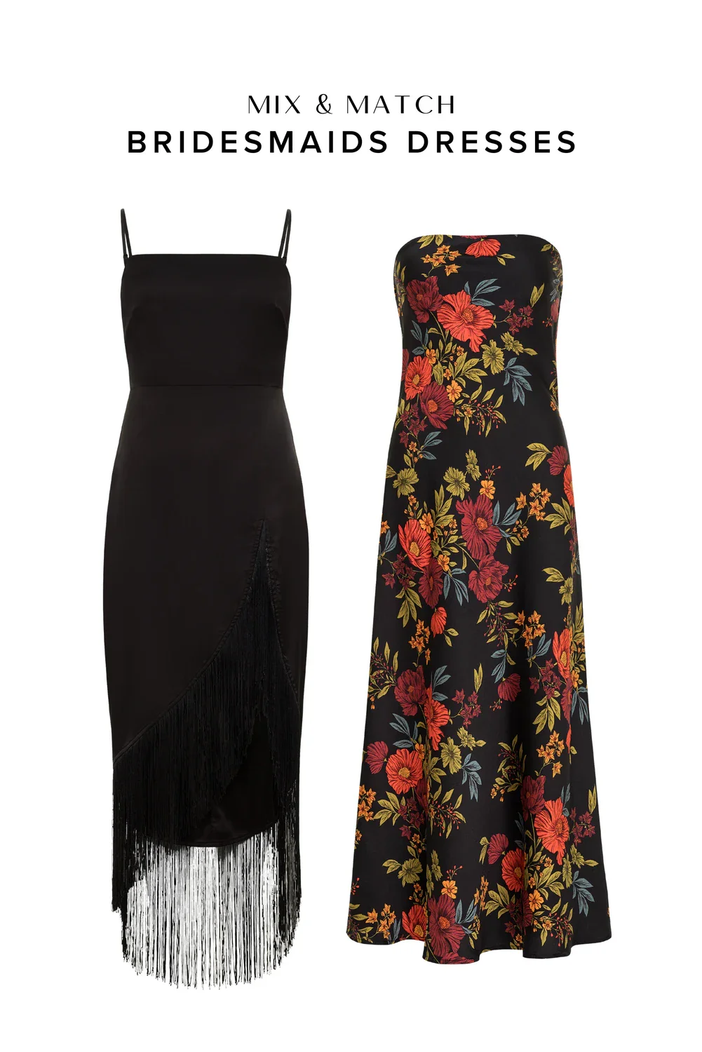 Natalia Black Floral Strapless Maxi Dress - Image 12