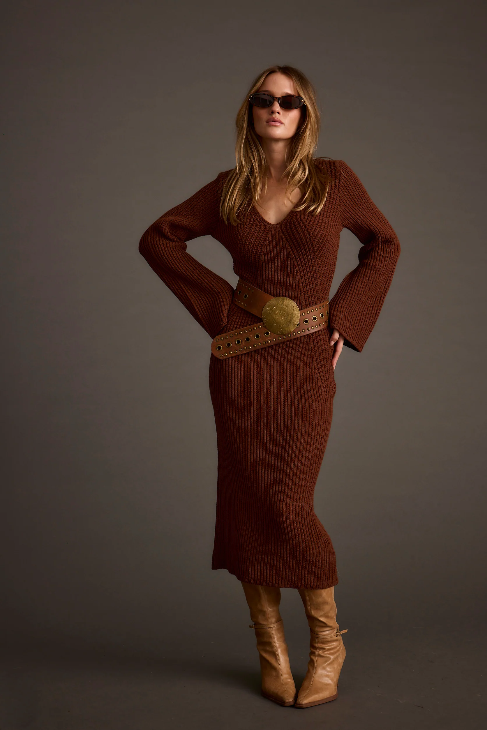 Nolita Cinnamon Midi Sweater Dress - Image 5