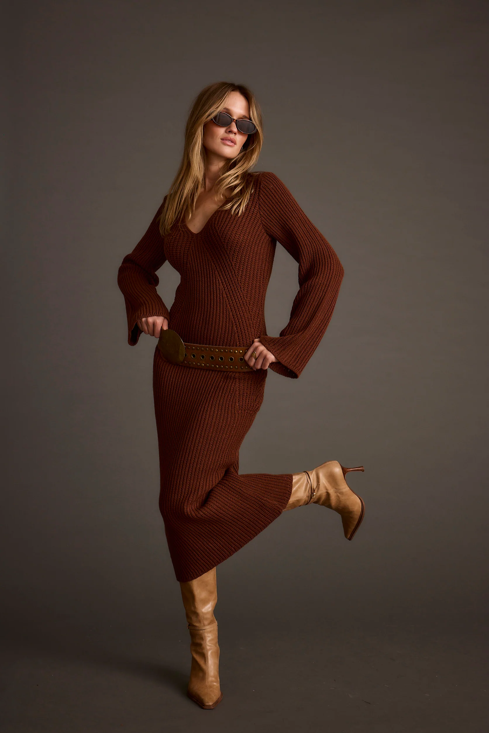Nolita Cinnamon Midi Sweater Dress - Image 6
