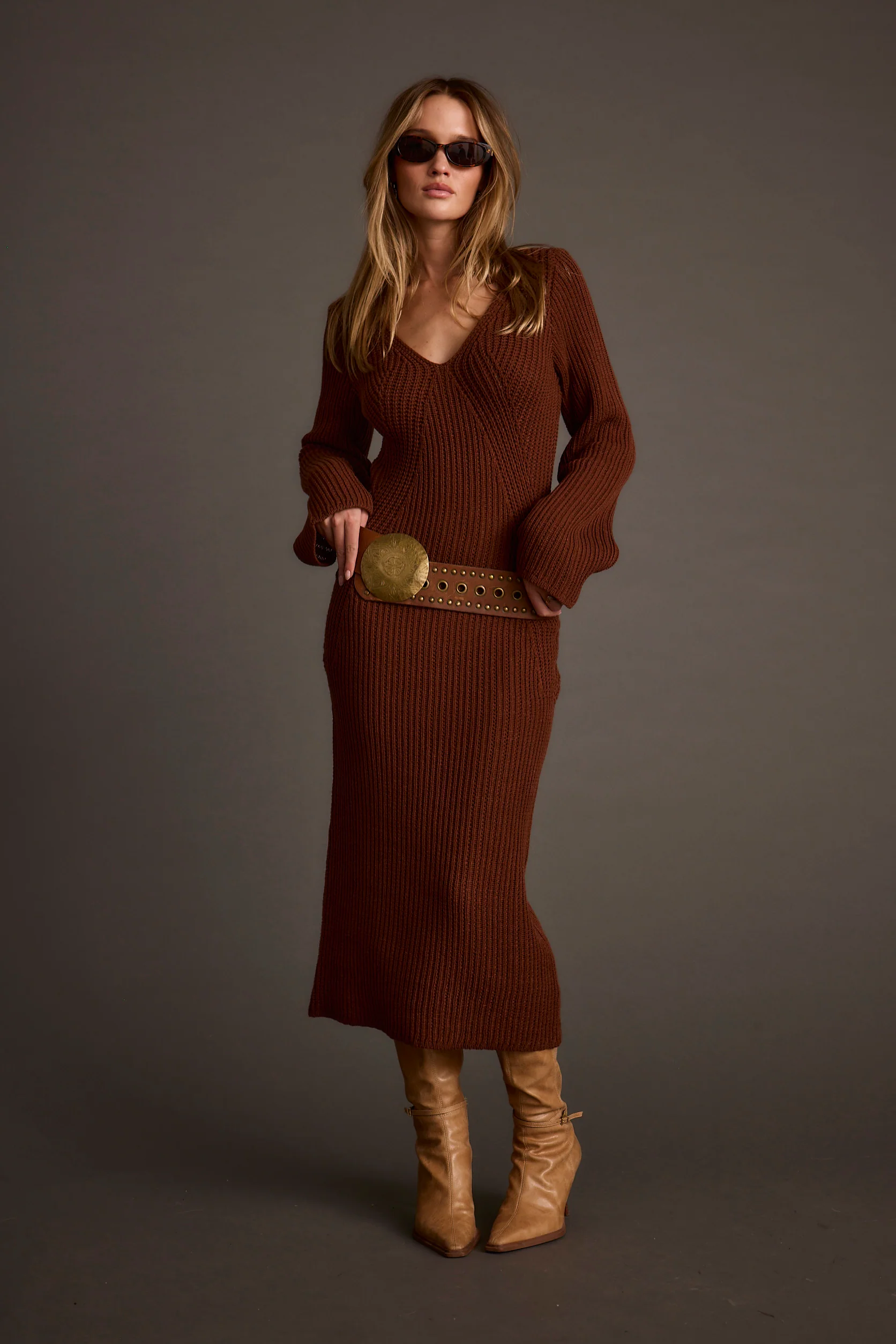 Nolita Cinnamon Midi Sweater Dress - Image 7