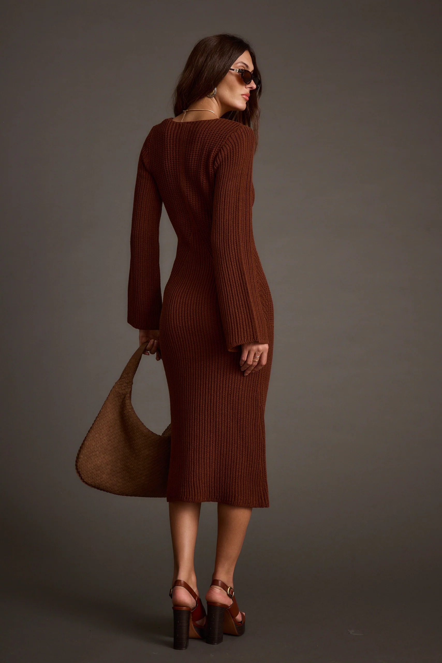 Nolita Cinnamon Midi Sweater Dress - Image 9