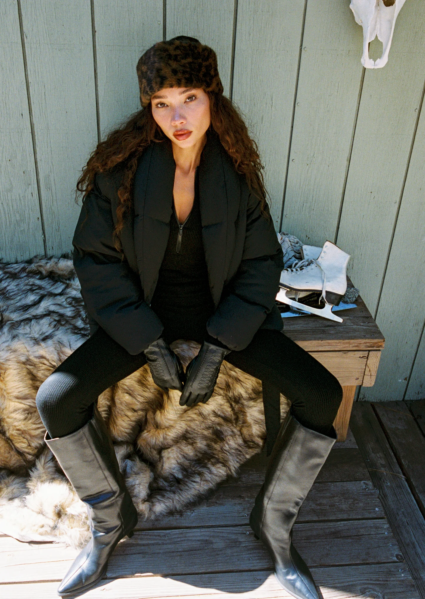 Nordic Black Ribbed Jumpsuit - Image 10