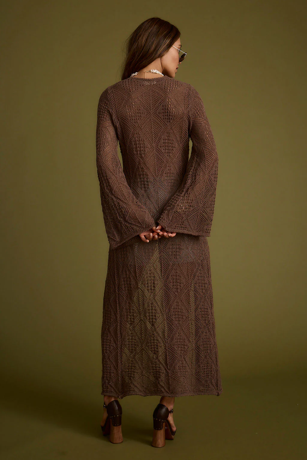 Oakley Mocha Knit Maxi Cardigan - Image 2