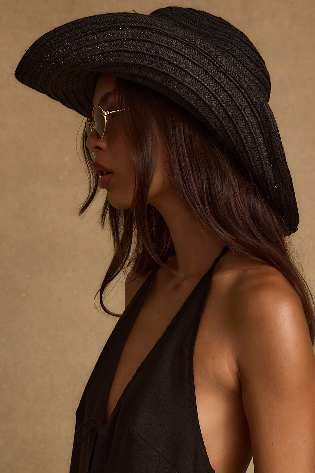 Ocaso Black Straw Cowboy Hat - Image 3