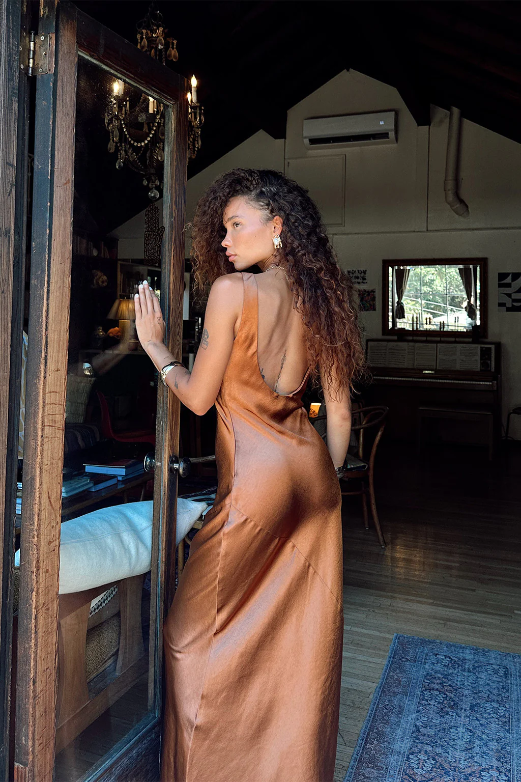 Orion Bronze Maxi Dress - Image 10