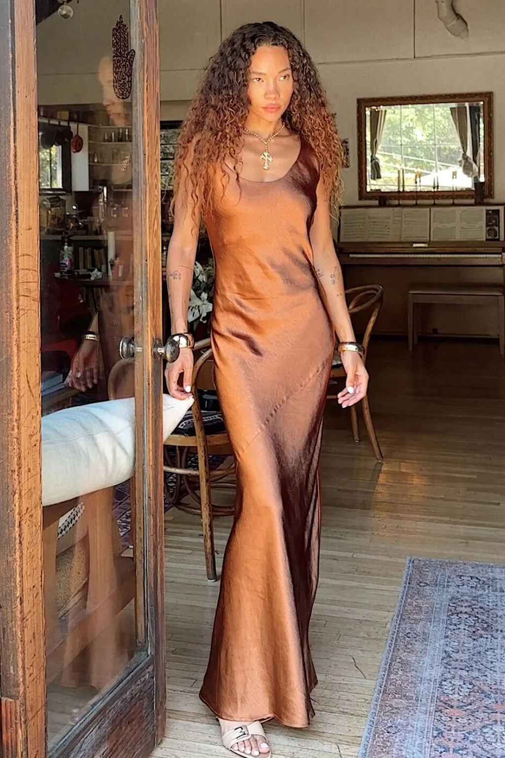 Orion Bronze Maxi Dress - Image 11