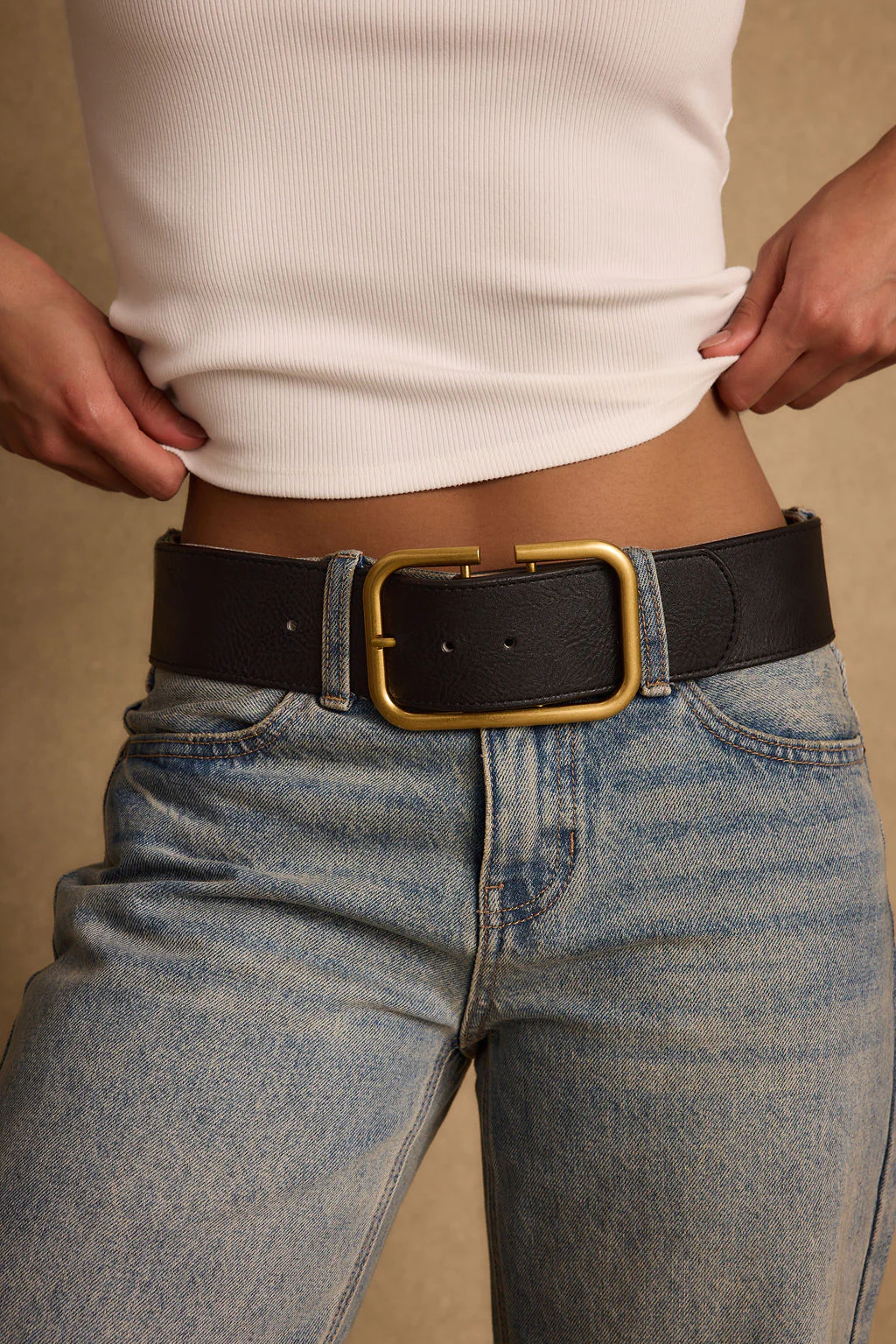Oro Black and Gold Belt