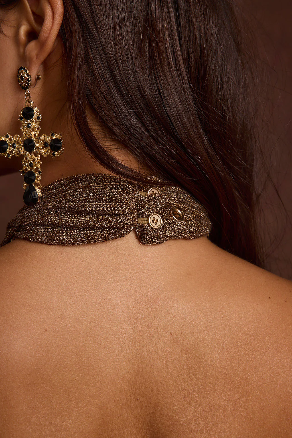 Paloma Bronze Halter Top - Image 9