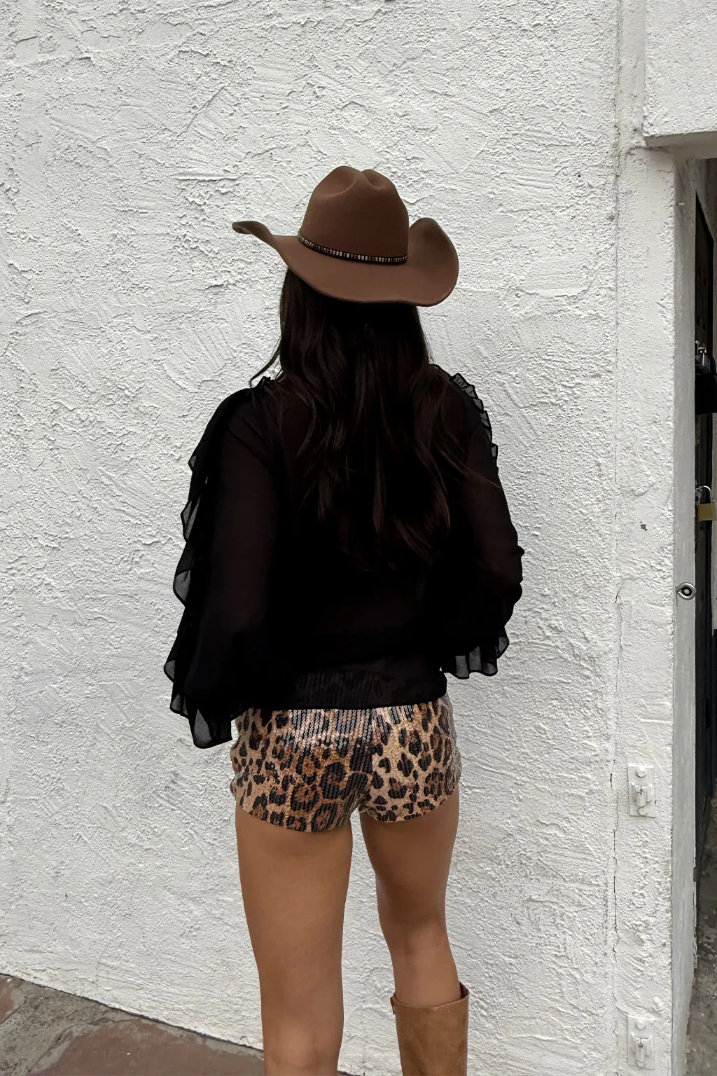 Panther Leopard Sequin Hot Shorts - Image 4