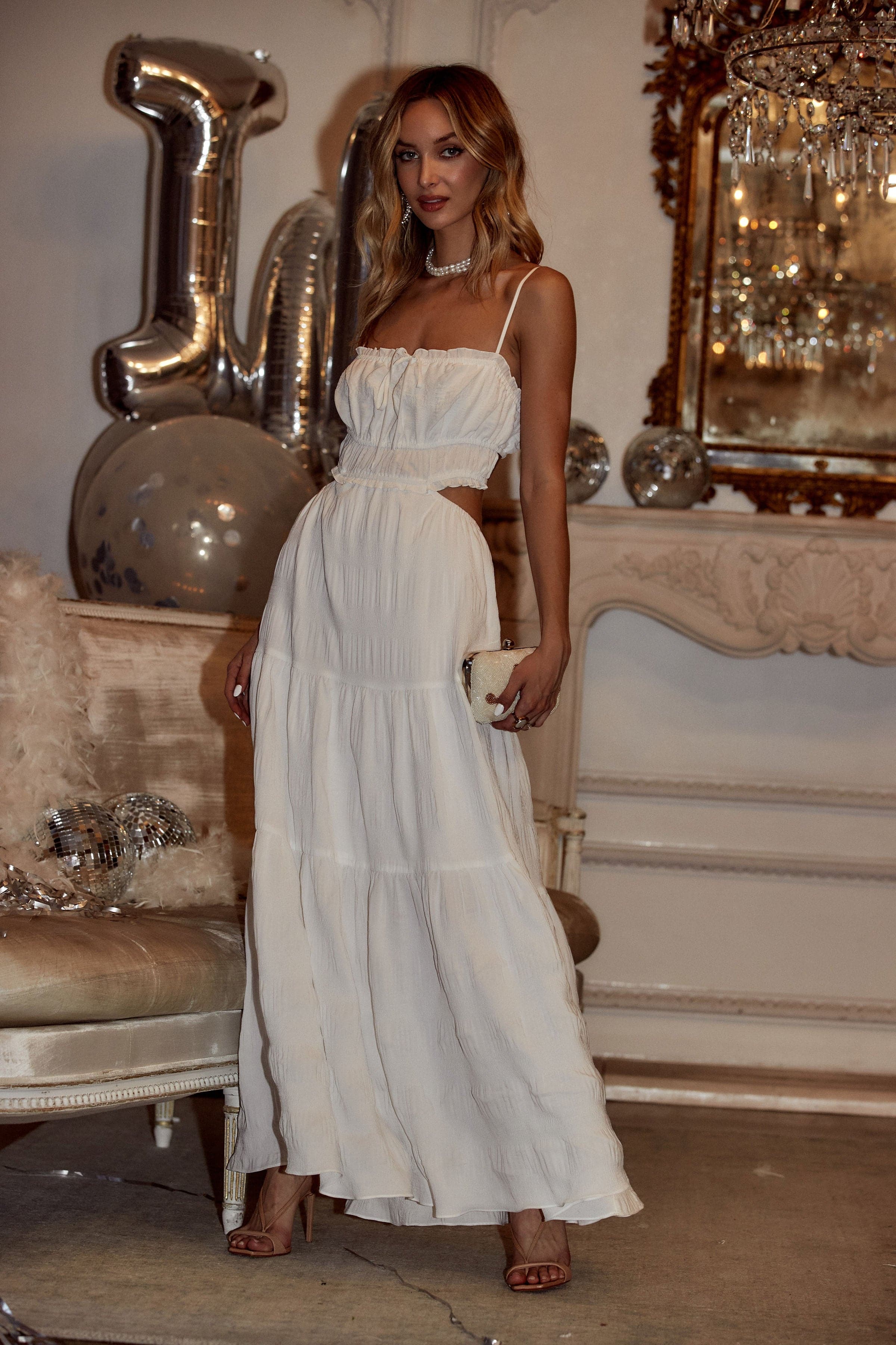Paola White Boho Maxi Dress - Image 6