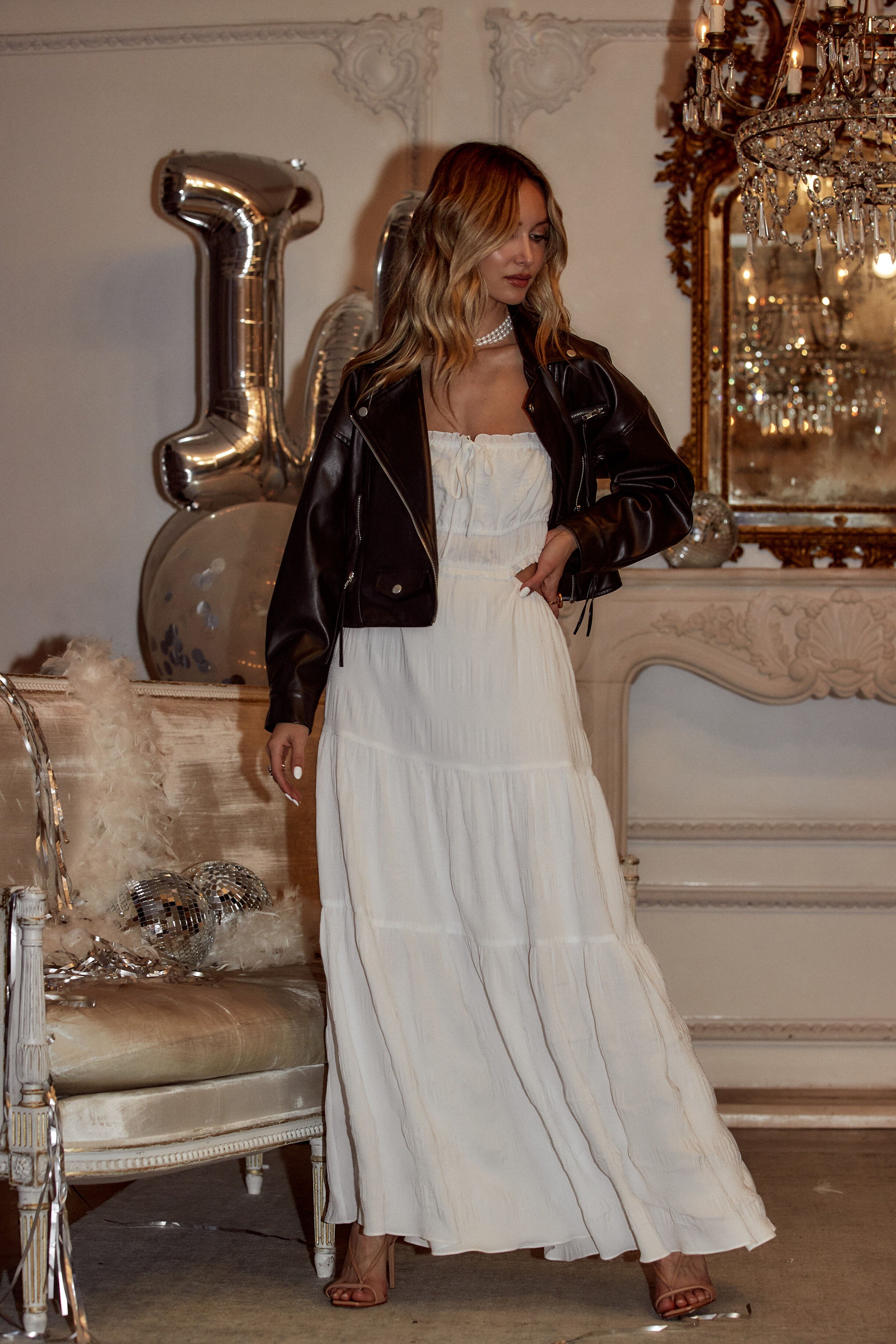 Paola White Boho Maxi Dress - Image 9
