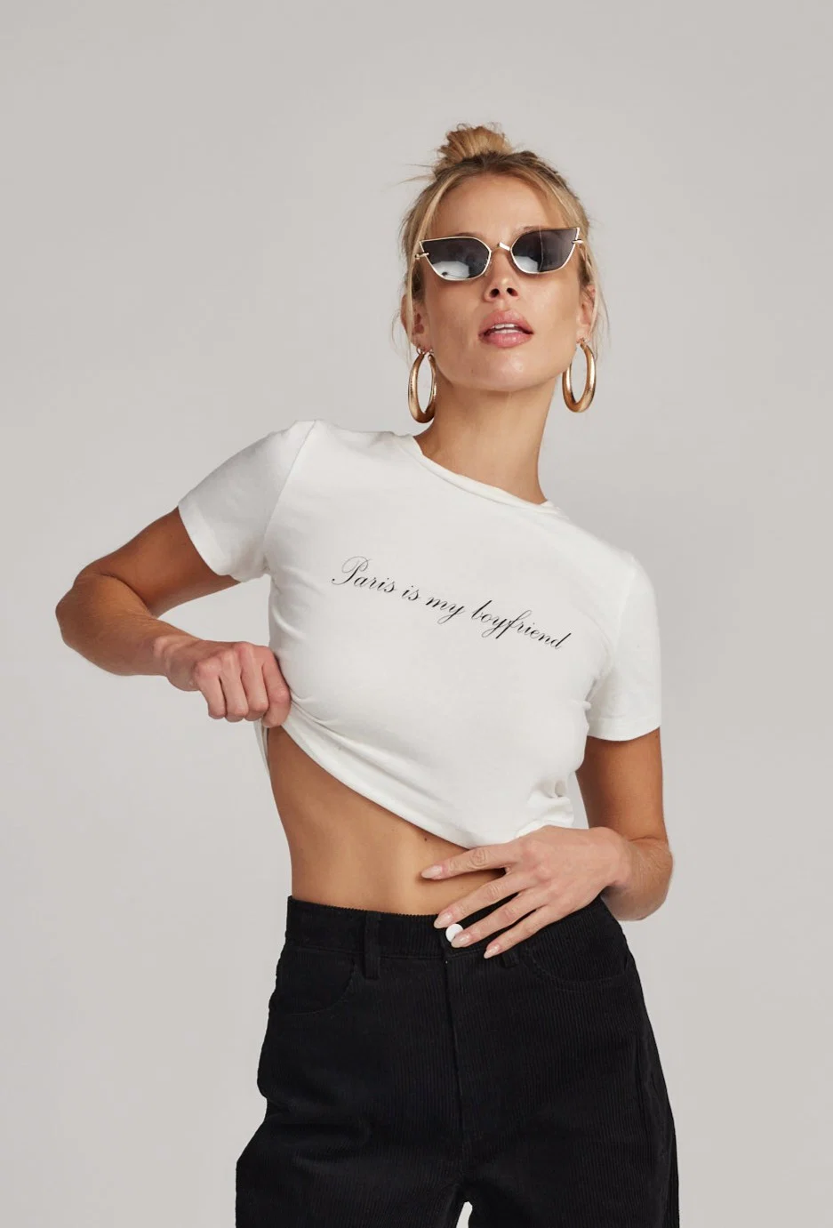 Paris Is My Boyfriend Baby Tee - Image 3