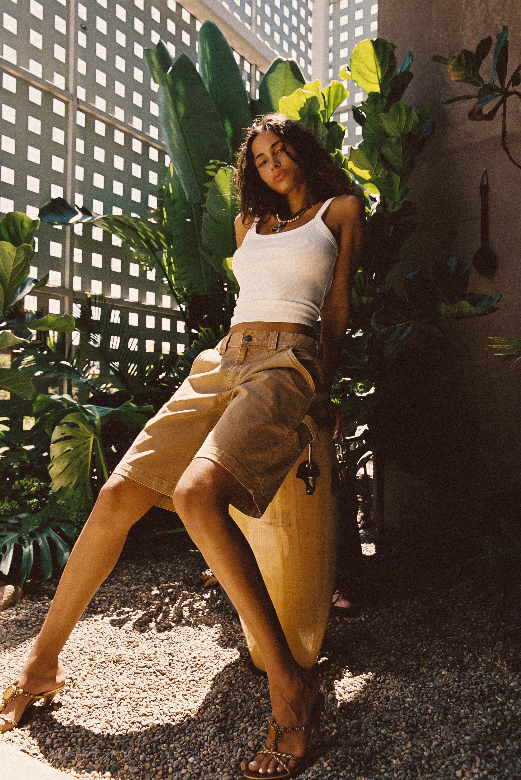 Parker Khaki Low Rise Cargo Short - Image 5