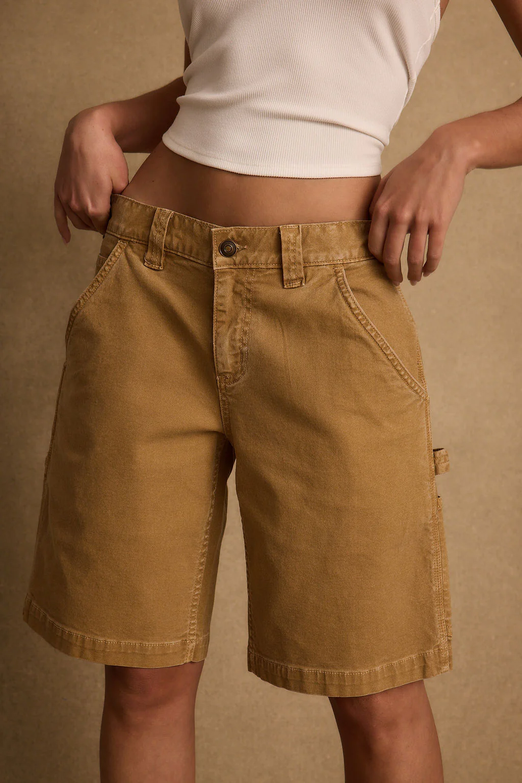 Parker Khaki Low Rise Cargo Short - Image 7