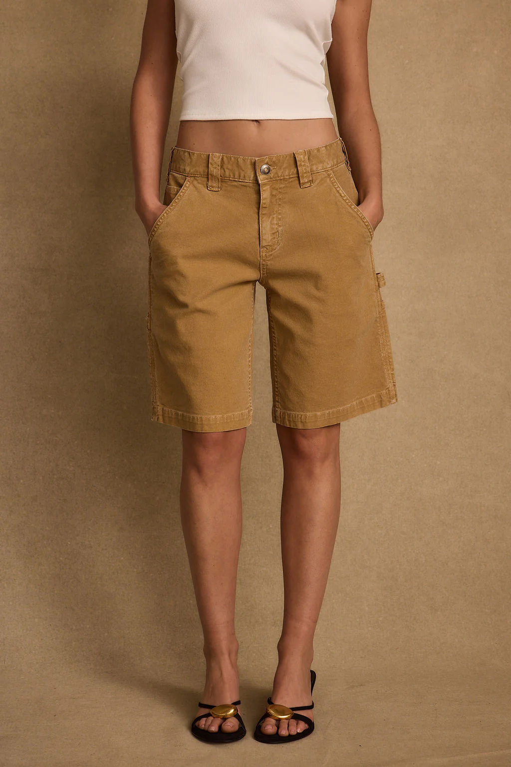 Parker Khaki Low Rise Cargo Short - Image 9