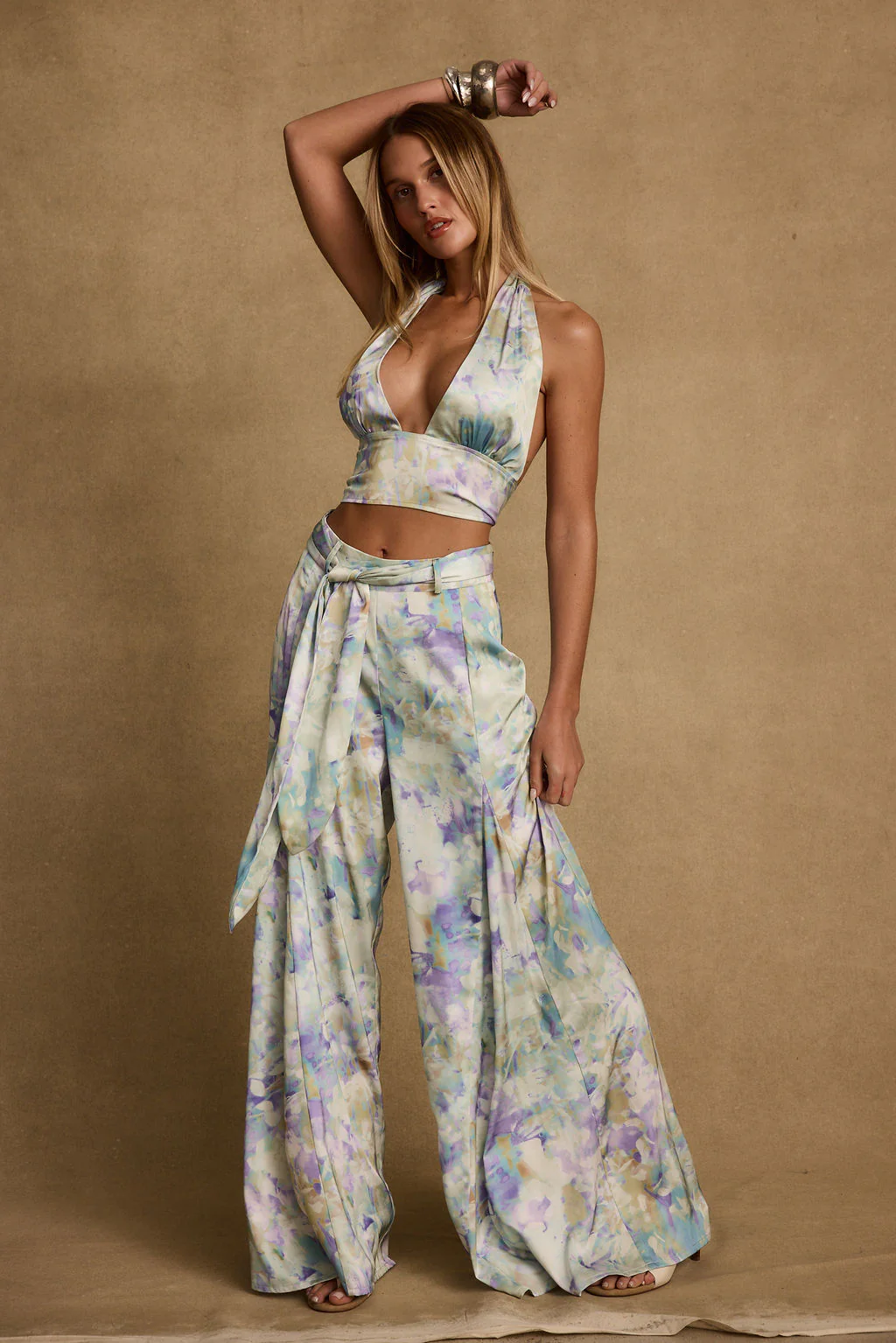 Picasso Blue Abstract Pants