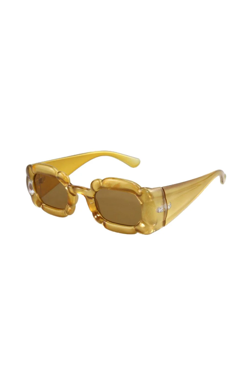 Piper Yellow Chunky Sunglasses - Image 3