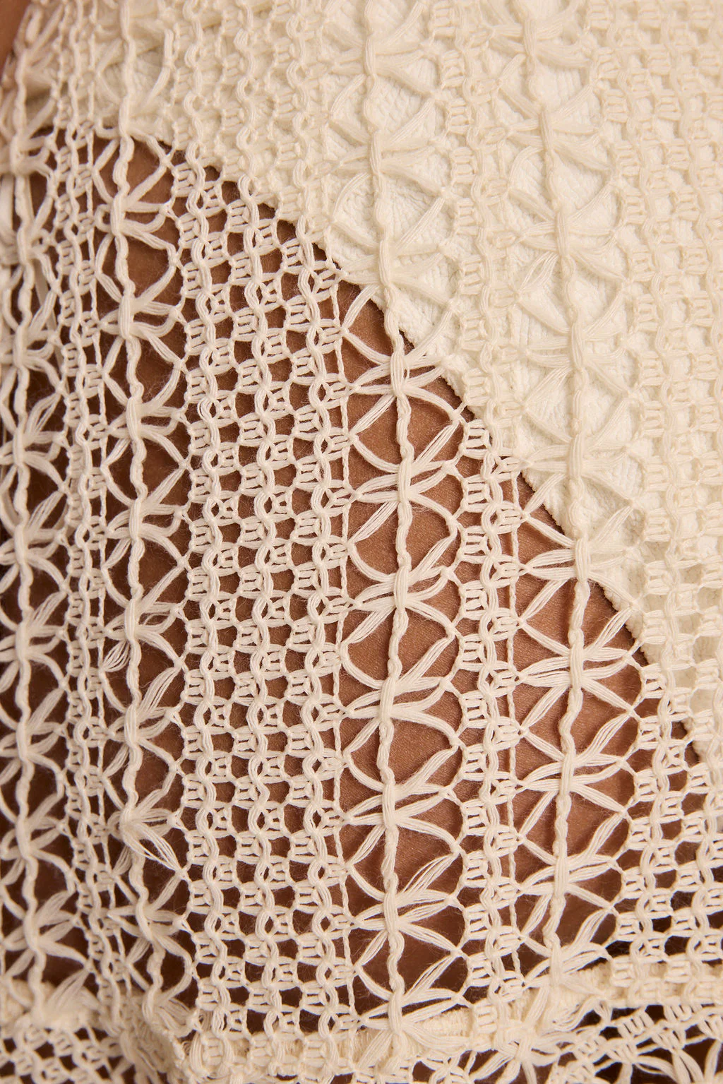 Prairie Wind Natural Crochet Mini Skirt - Image 6