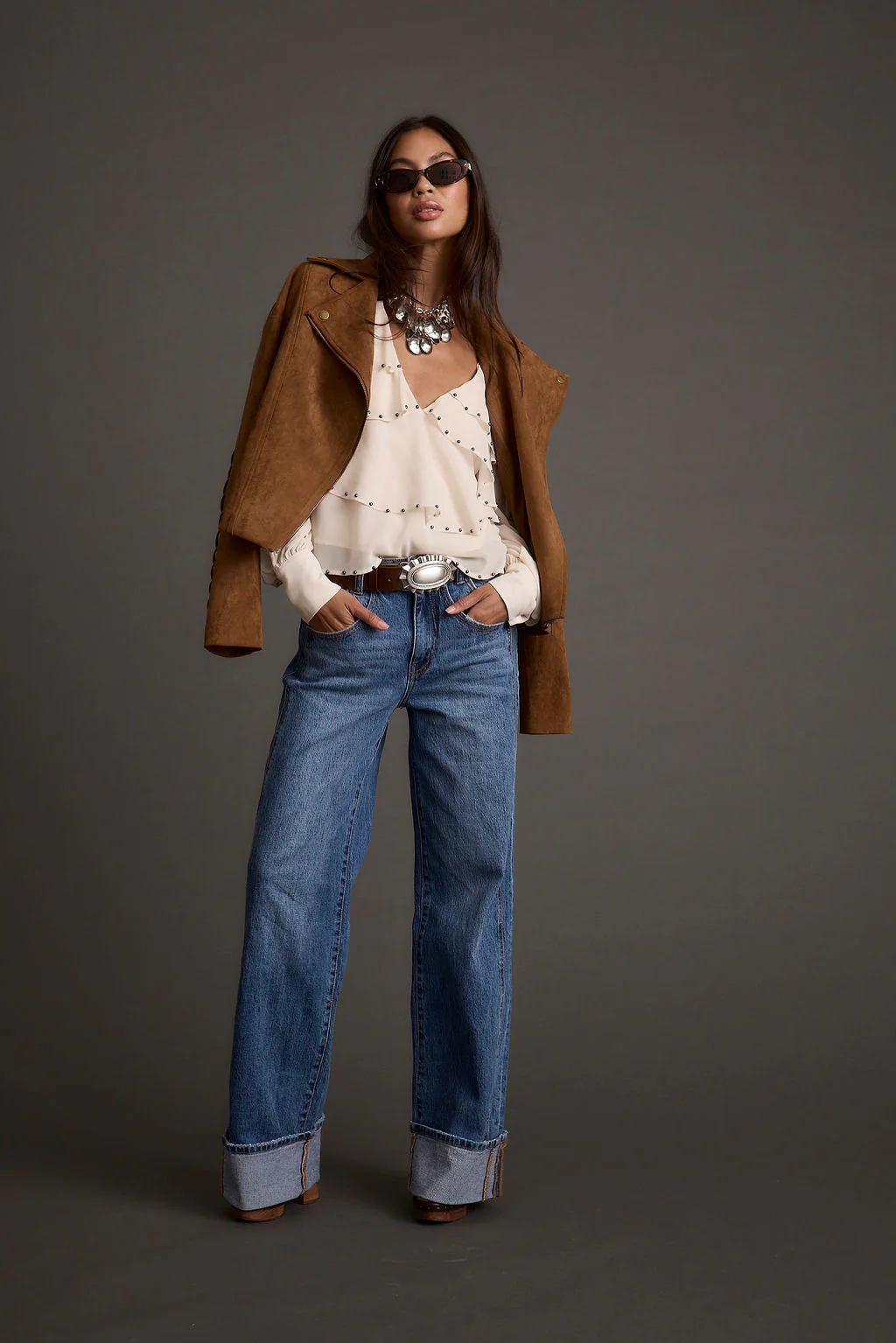 Presley Cuffed Straight Leg Denim - Image 3