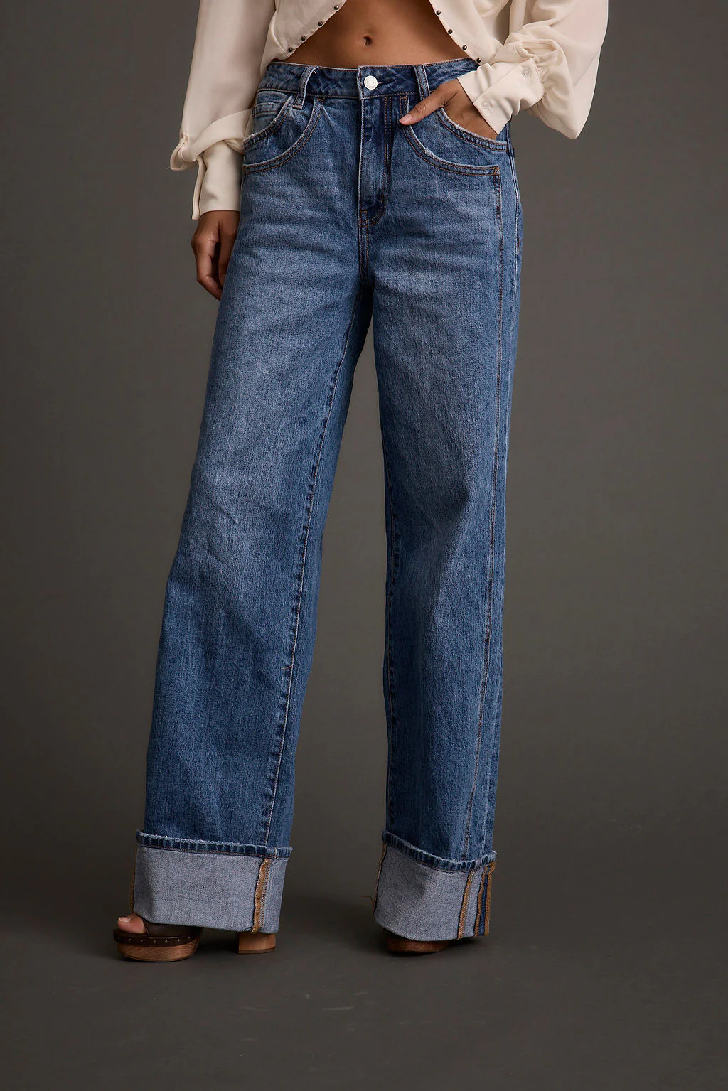 Presley Cuffed Straight Leg Denim - Image 6