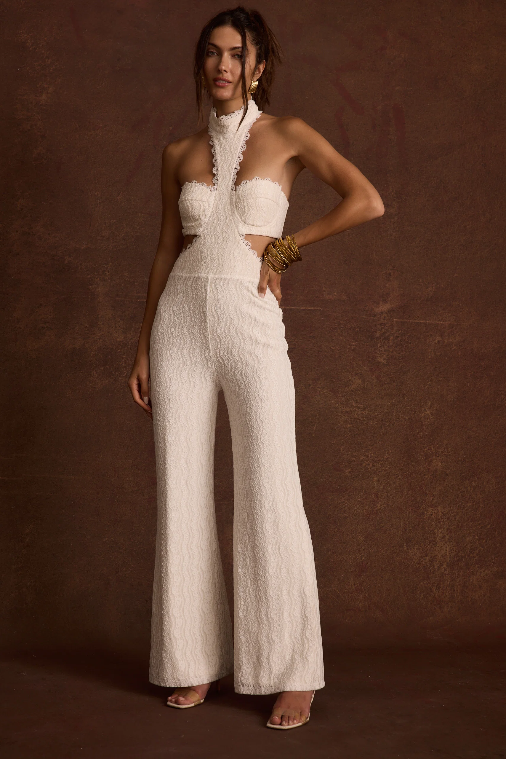 Princesa White Lace Jumpsuit - Image 2
