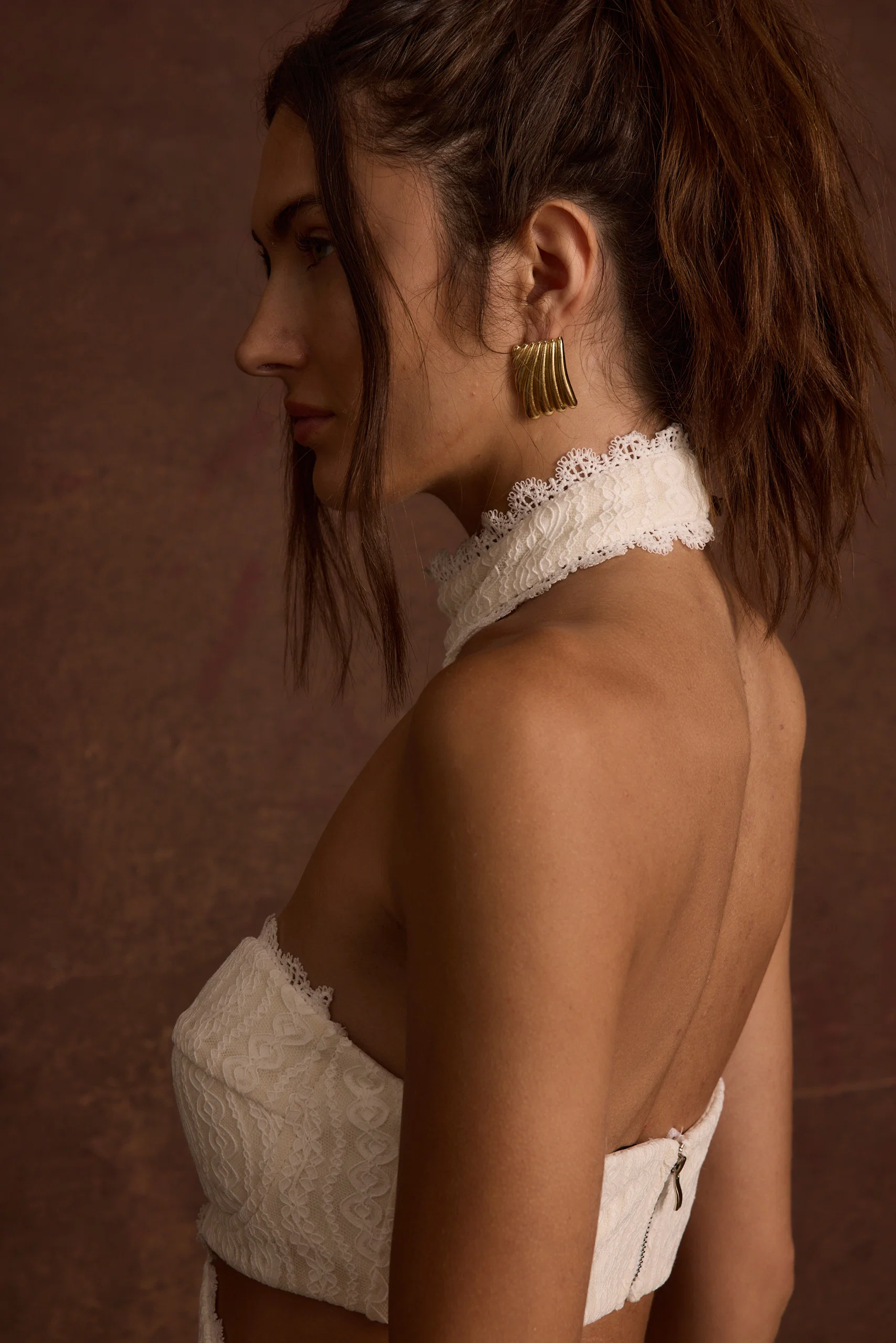 Princesa White Lace Jumpsuit - Image 7