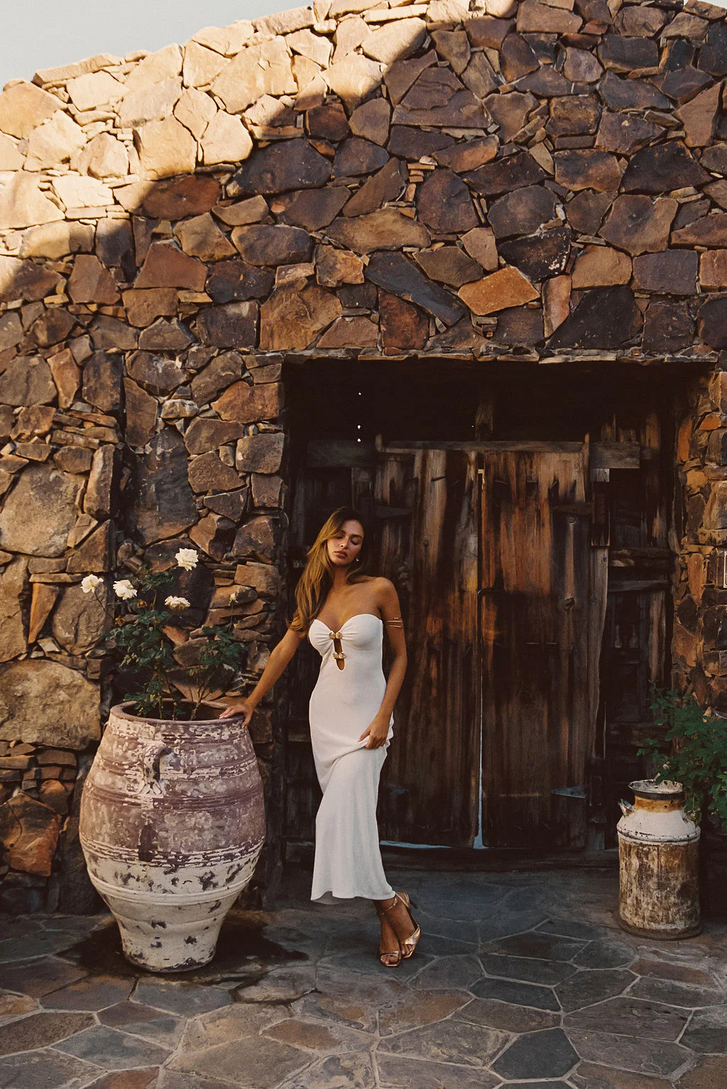 Rayne White Embellished Maxi Dress - Image 6