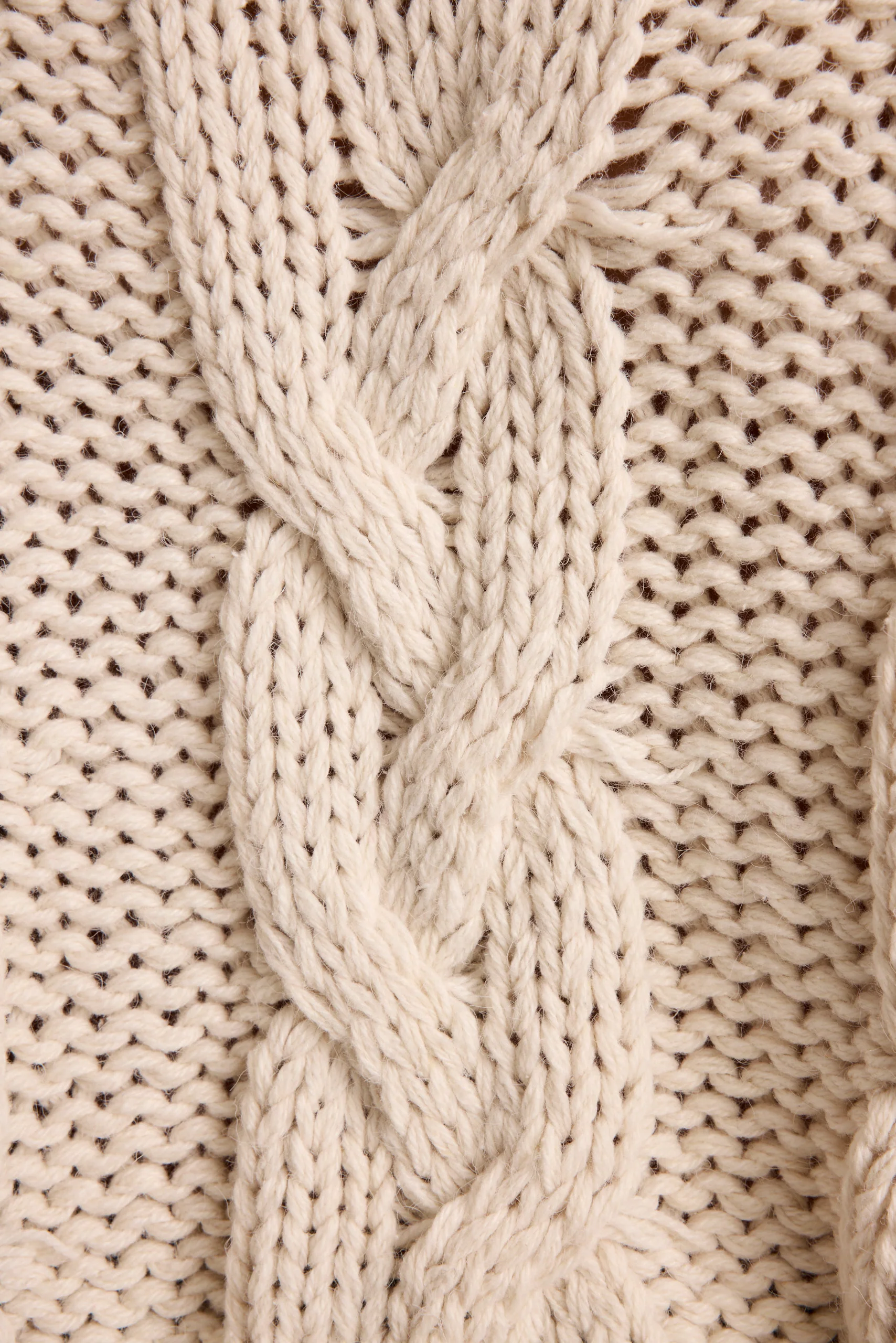 Remi Ivory Cable Knit Sweater - Image 4