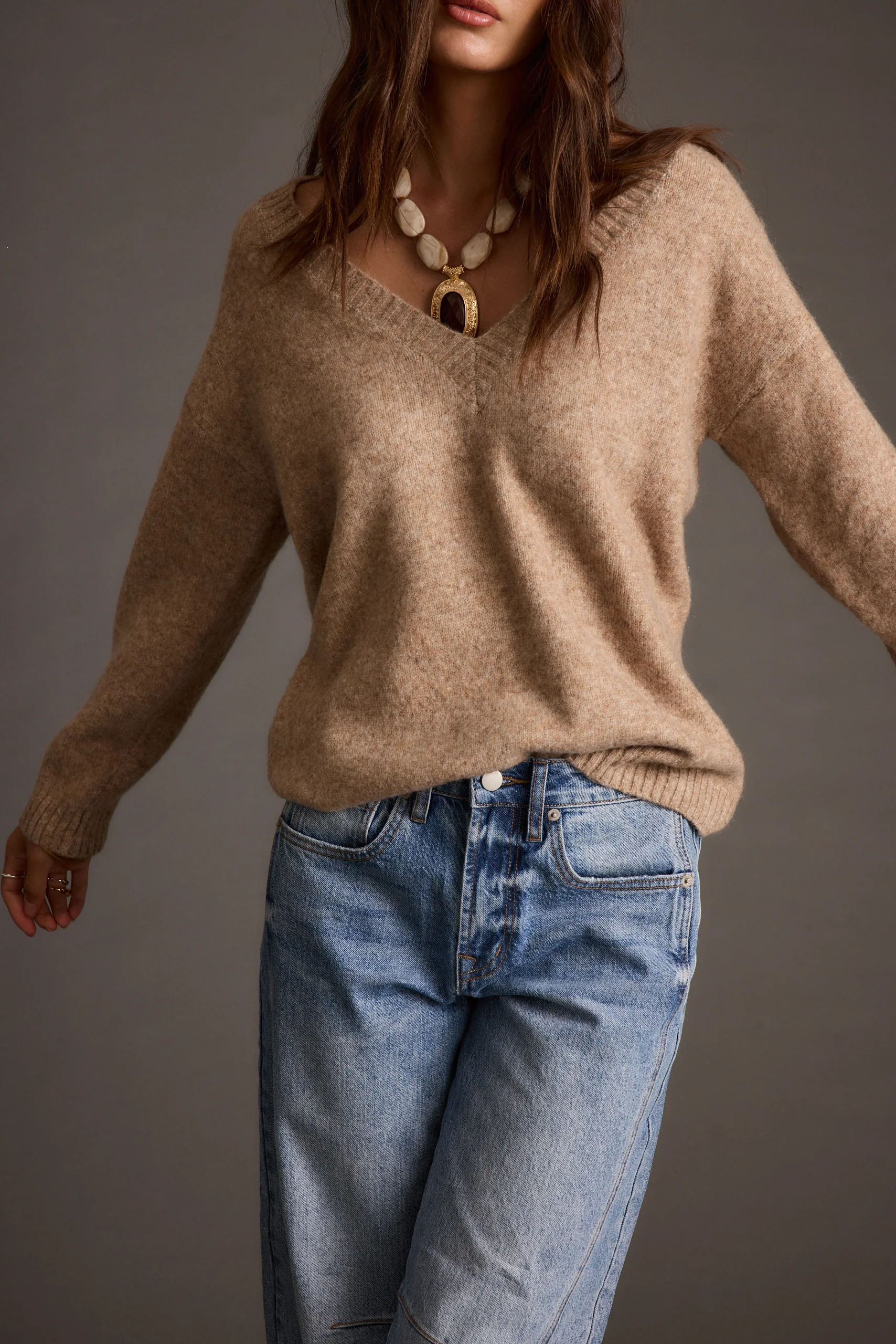 Robbyn Light Taupe Sweater - Image 4