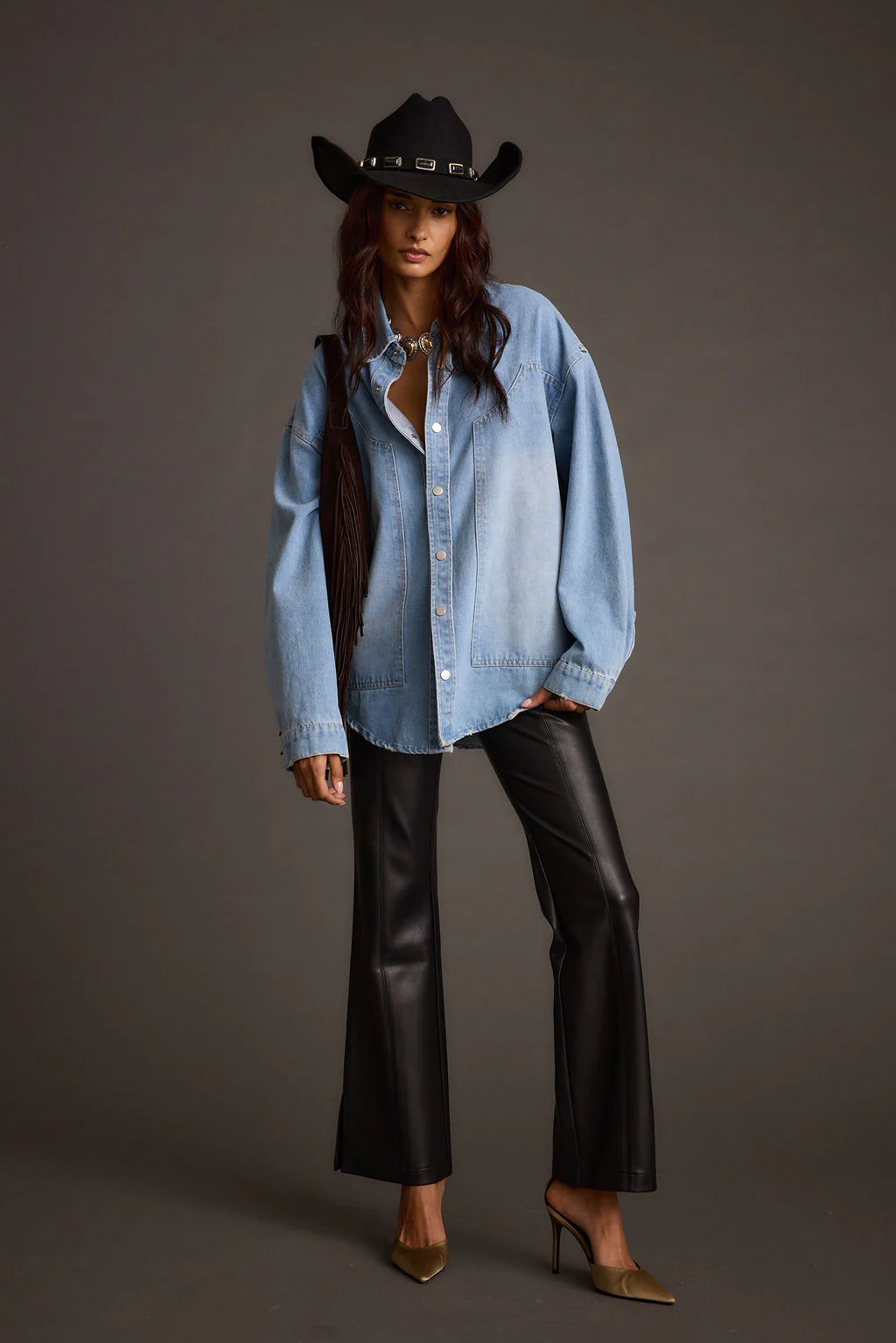 Rocky Light Denim Button Down Top - Image 10