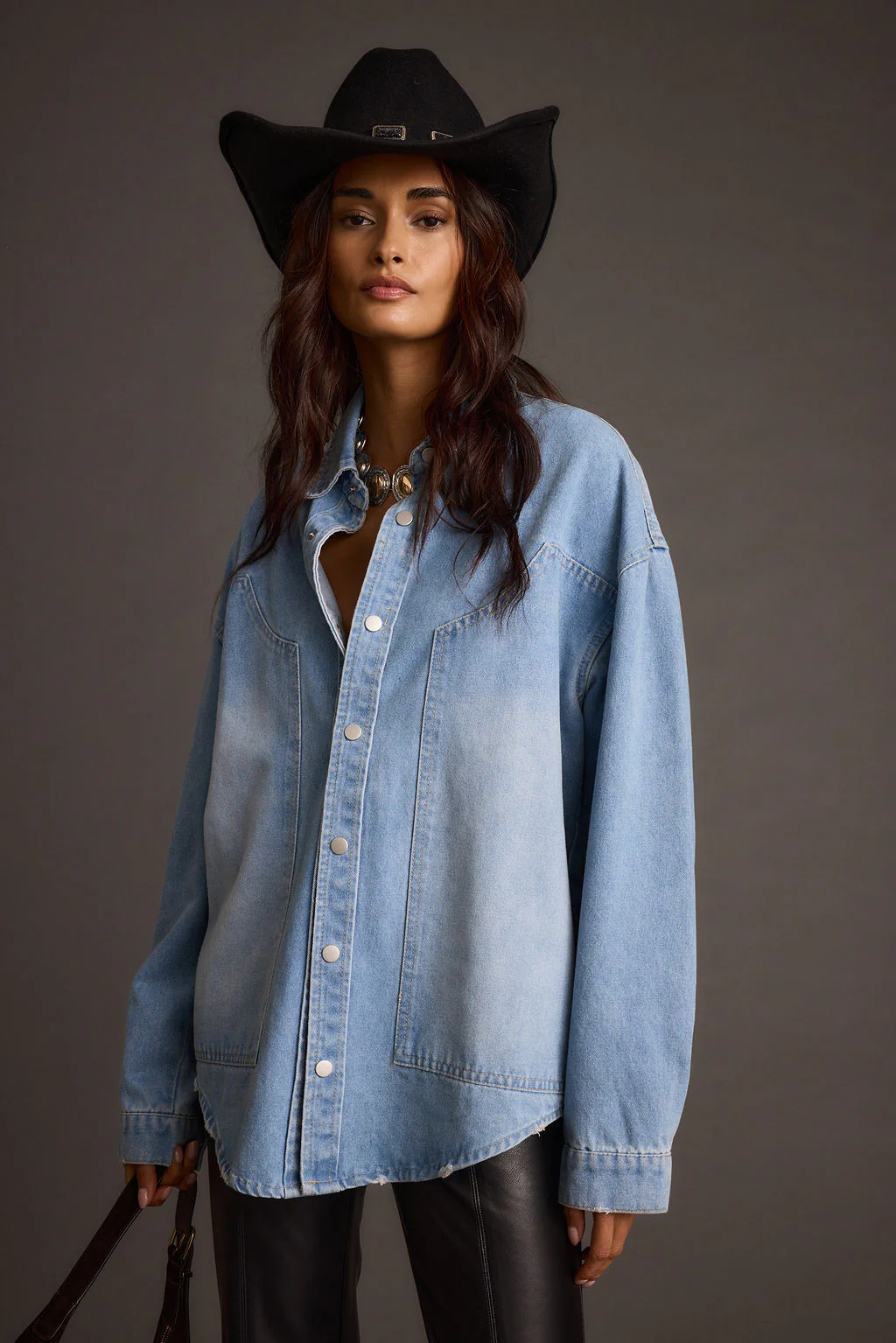 Rocky Light Denim Button Down Top - Image 2