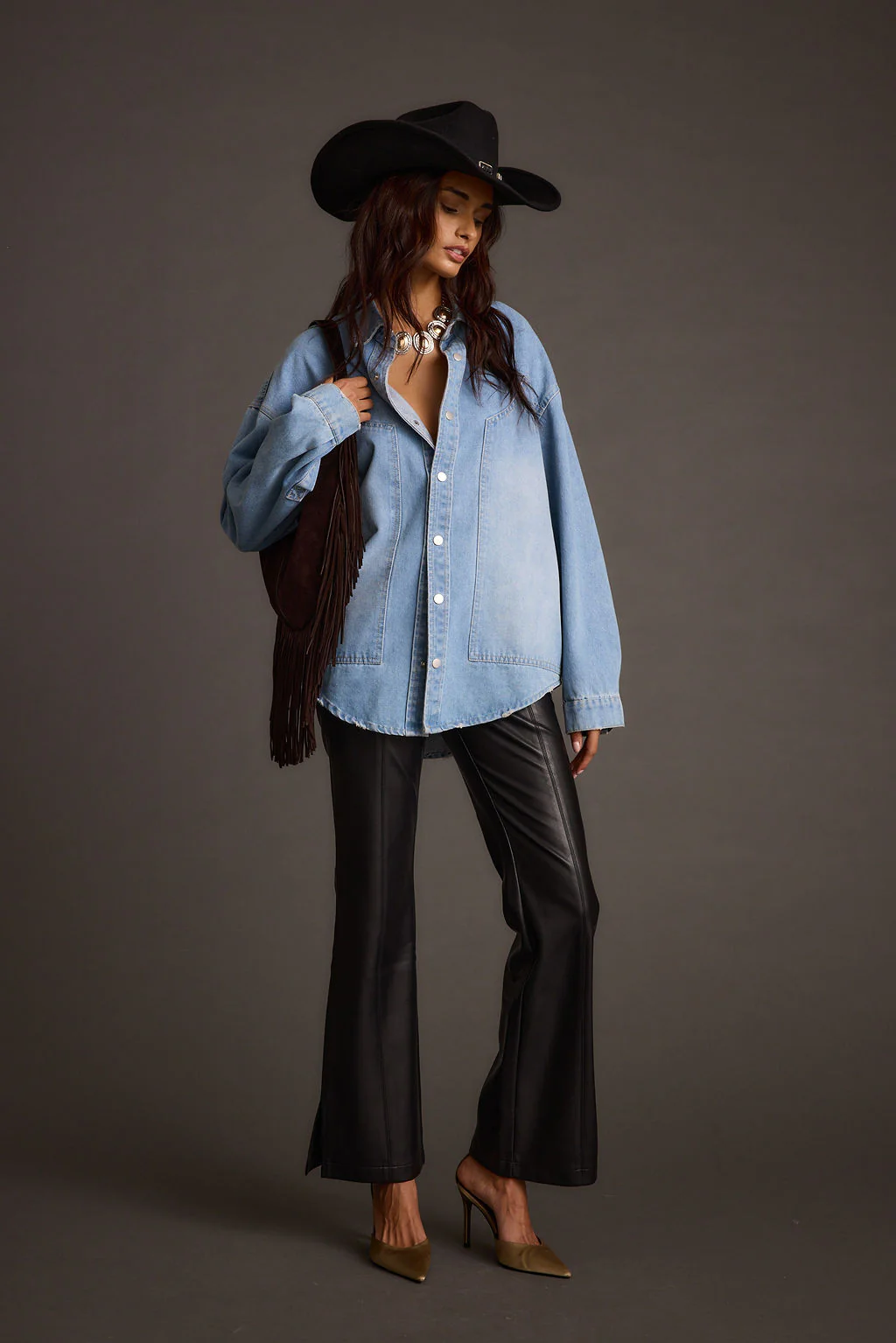 Rocky Light Denim Button Down Top - Image 3