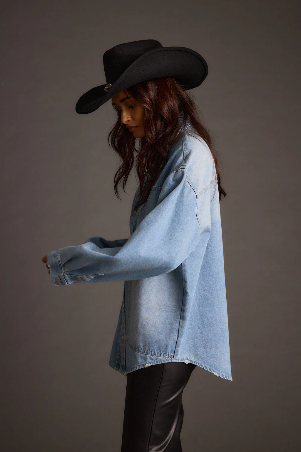 Rocky Light Denim Button Down Top - Image 4