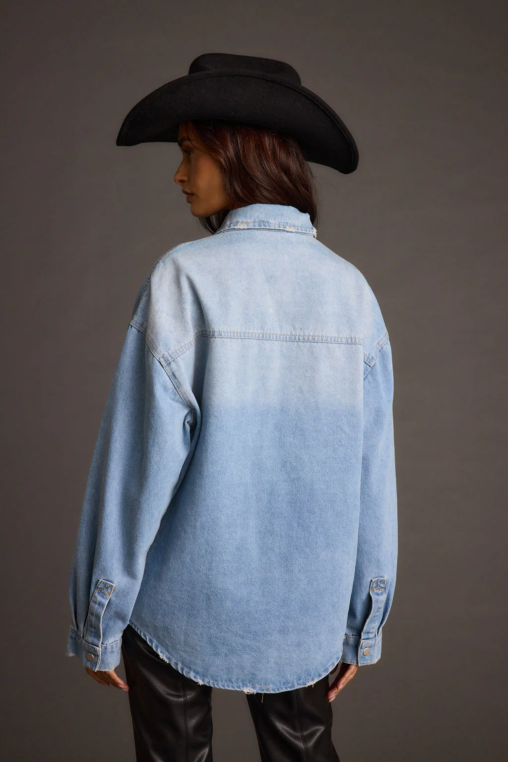 Rocky Light Denim Button Down Top - Image 5