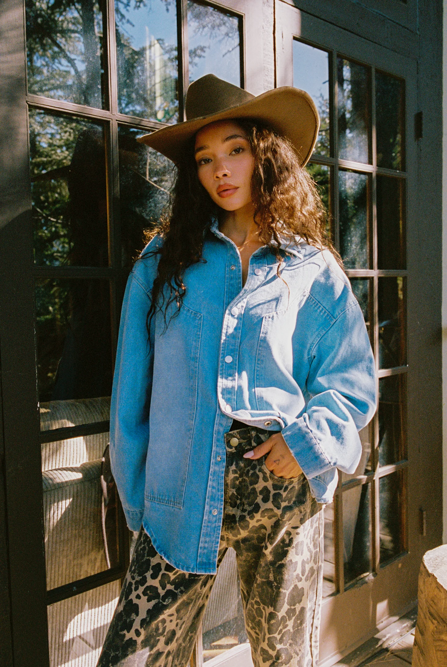 Rocky Light Denim Button Down Top - Image 6