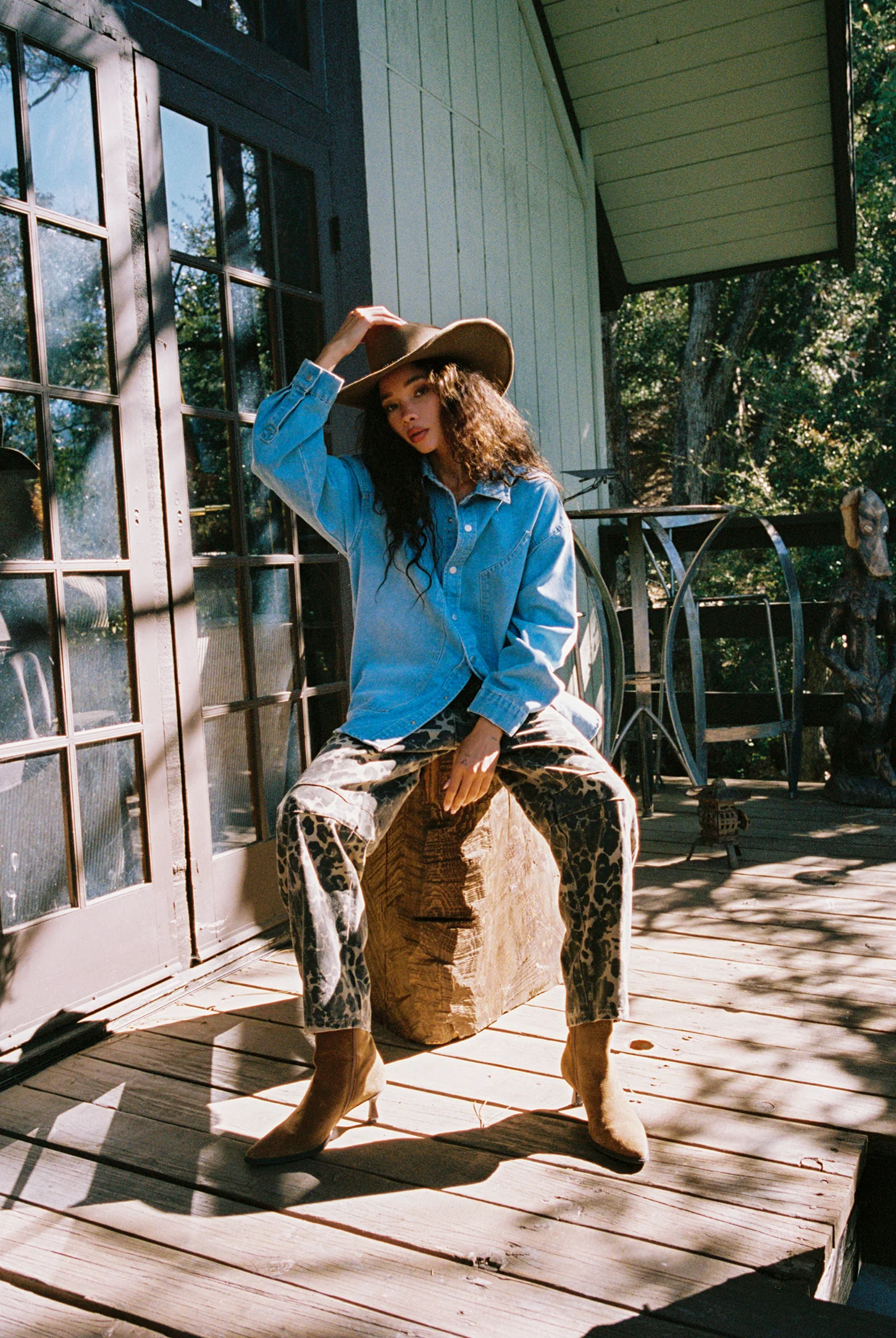 Rocky Light Denim Button Down Top - Image 7