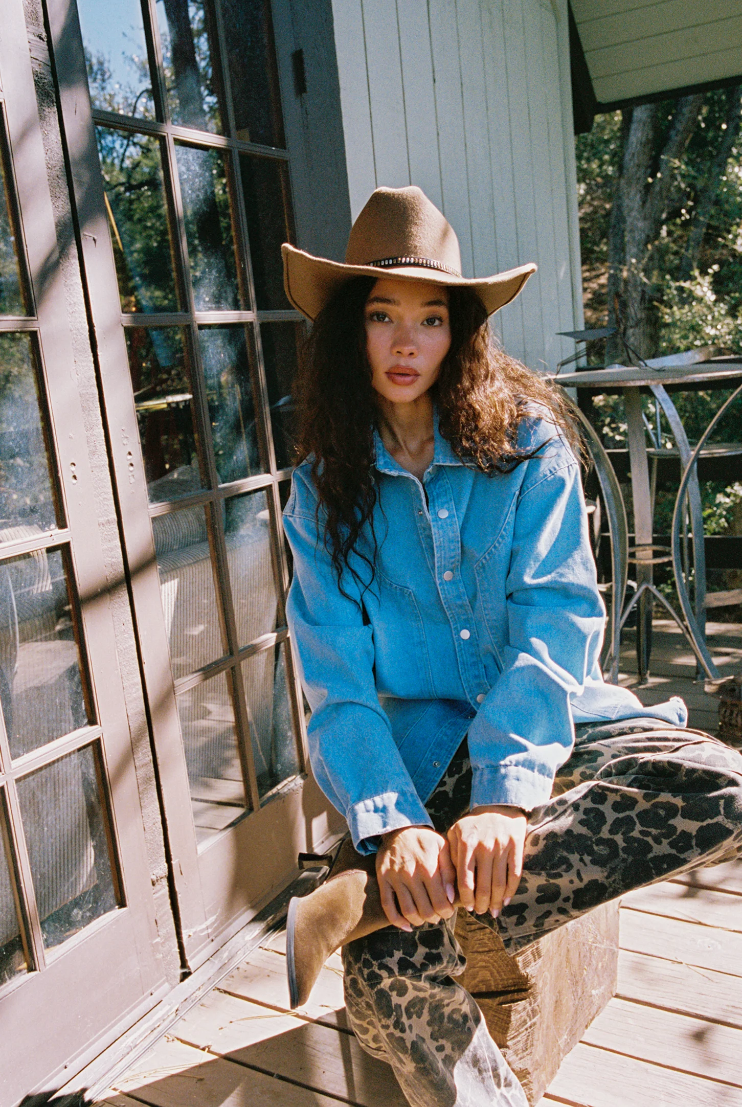 Rocky Light Denim Button Down Top - Image 8