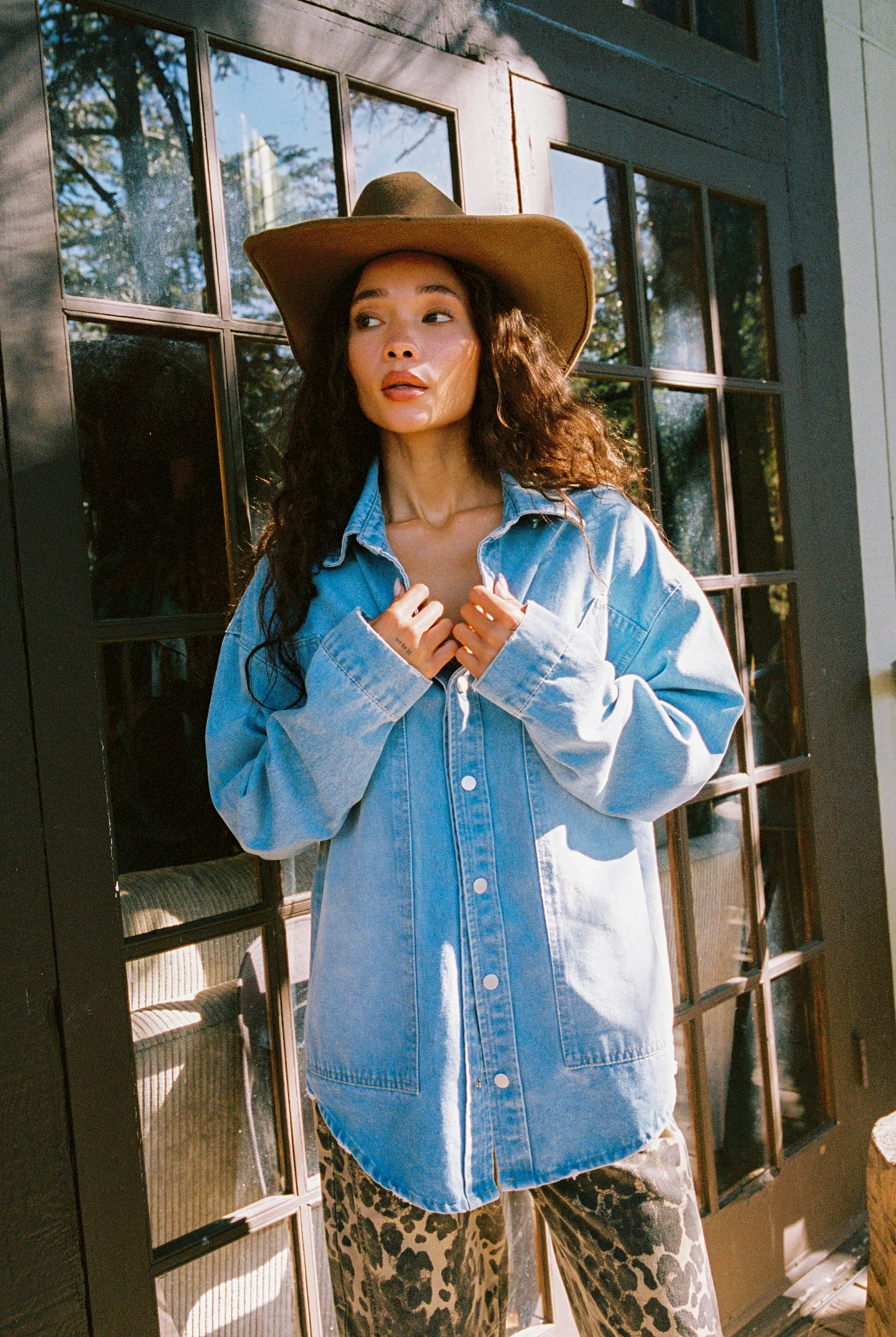 Rocky Light Denim Button Down Top - Image 9