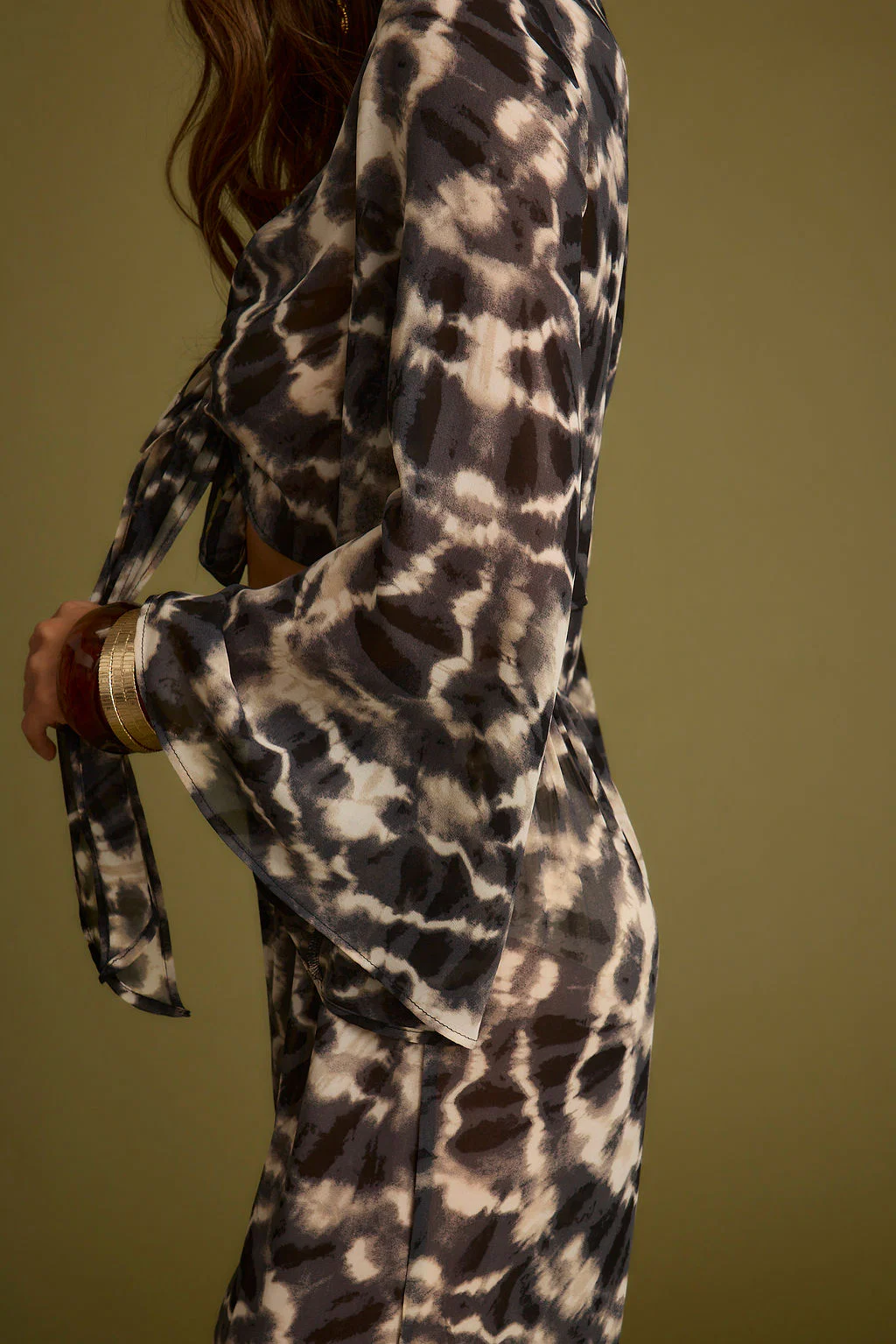 Rosario Tie Dye Wrap Top - Image 7