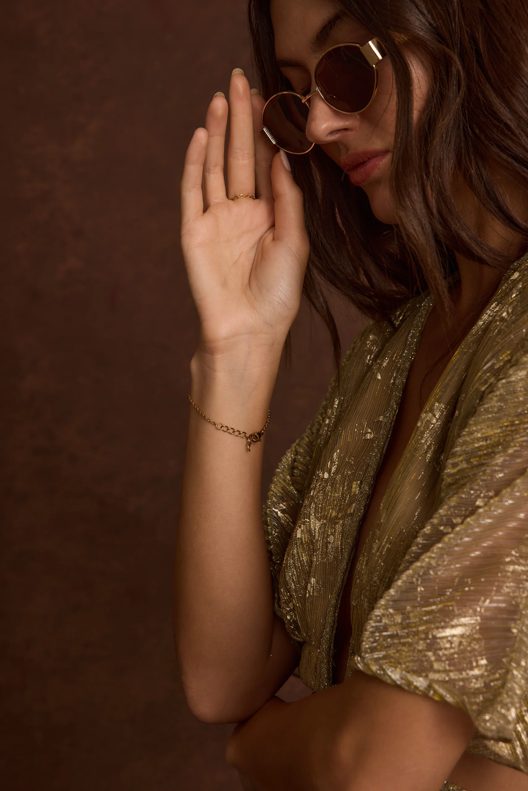 Rumi Gold Hand Chain - Image 4
