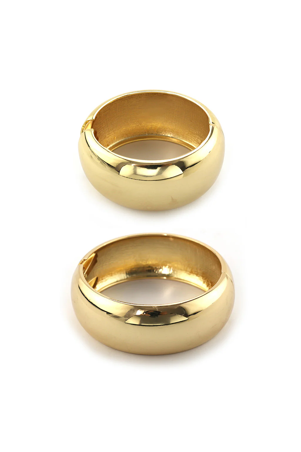 Runyon Set of 2 Gold Cuff Bangles - Image 7