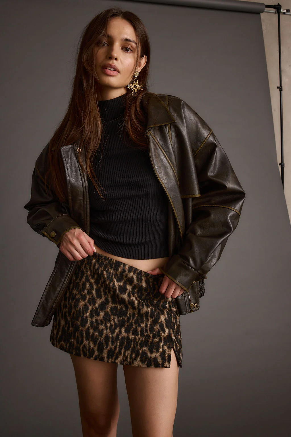 Sahara Leopard Micro Mini Skirt - Image 4