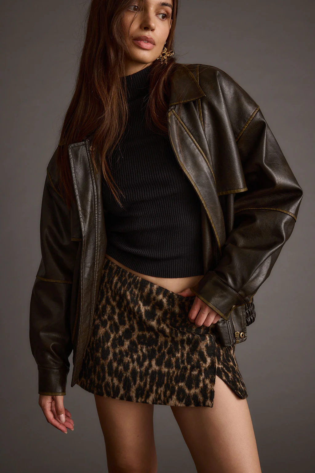 Sahara Leopard Micro Mini Skirt - Image 6