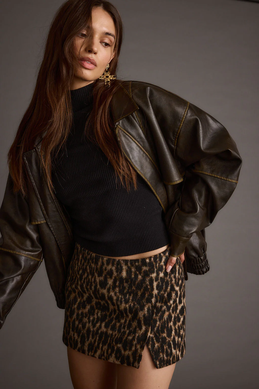 Sahara Leopard Micro Mini Skirt - Image 8