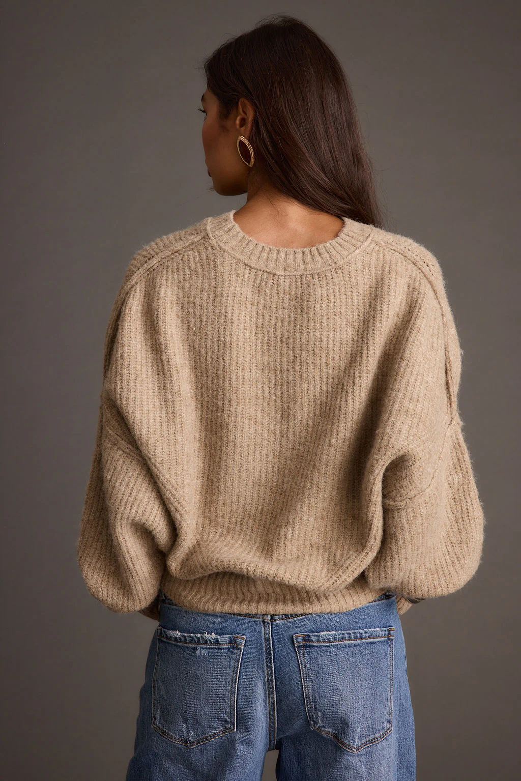 Shae Taupe Pullover Sweater - Image 10
