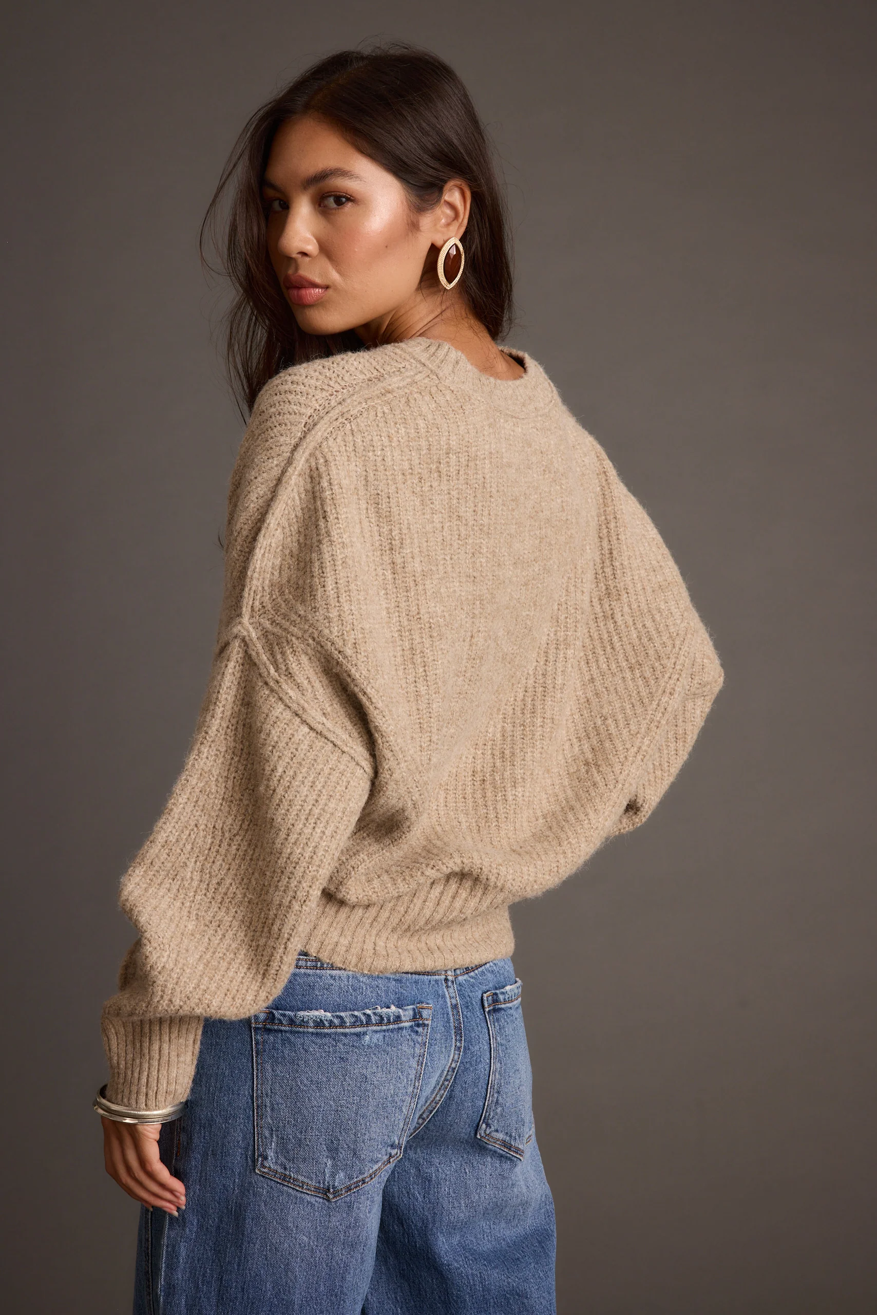Shae Taupe Pullover Sweater - Image 12
