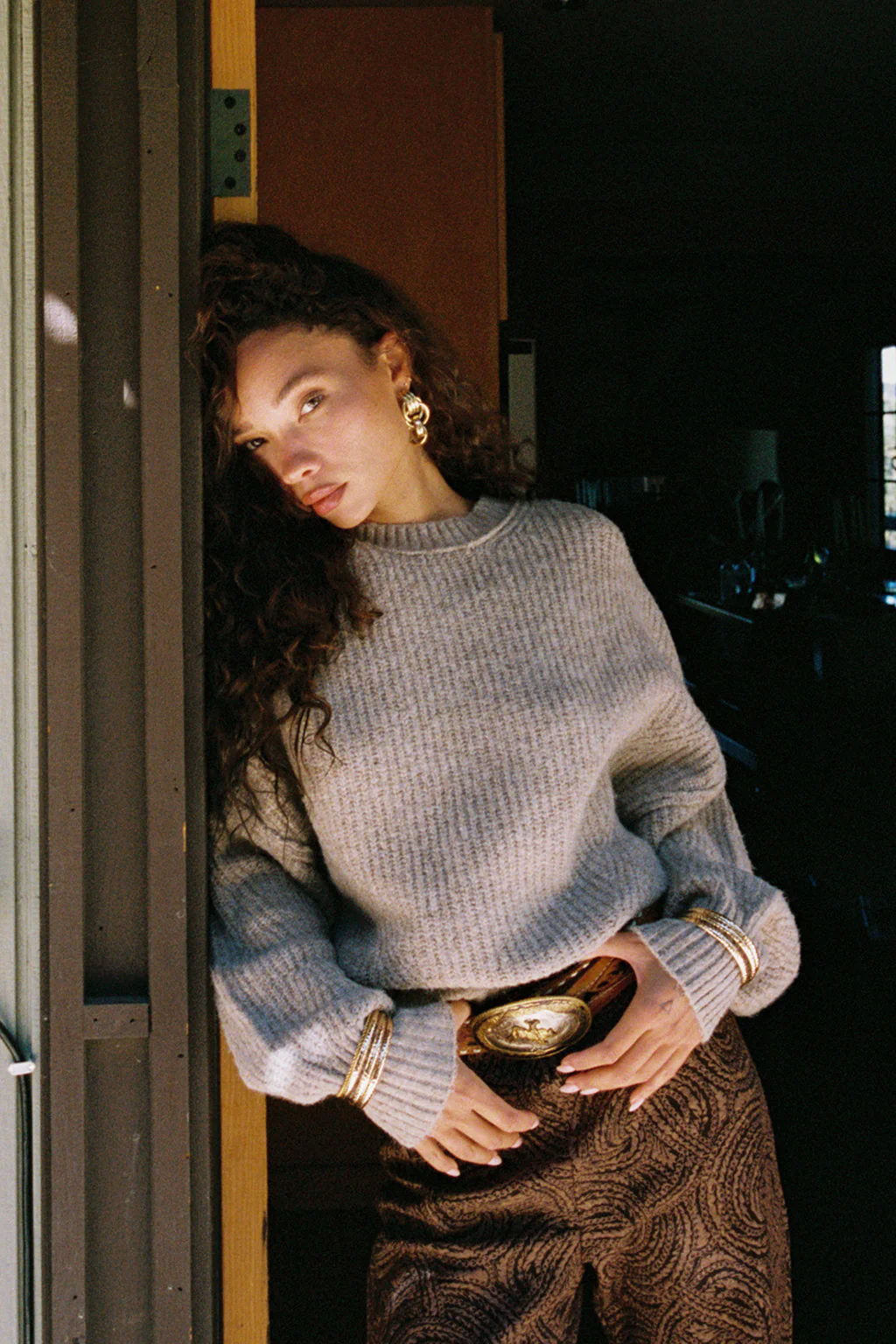 Shae Taupe Pullover Sweater - Image 6