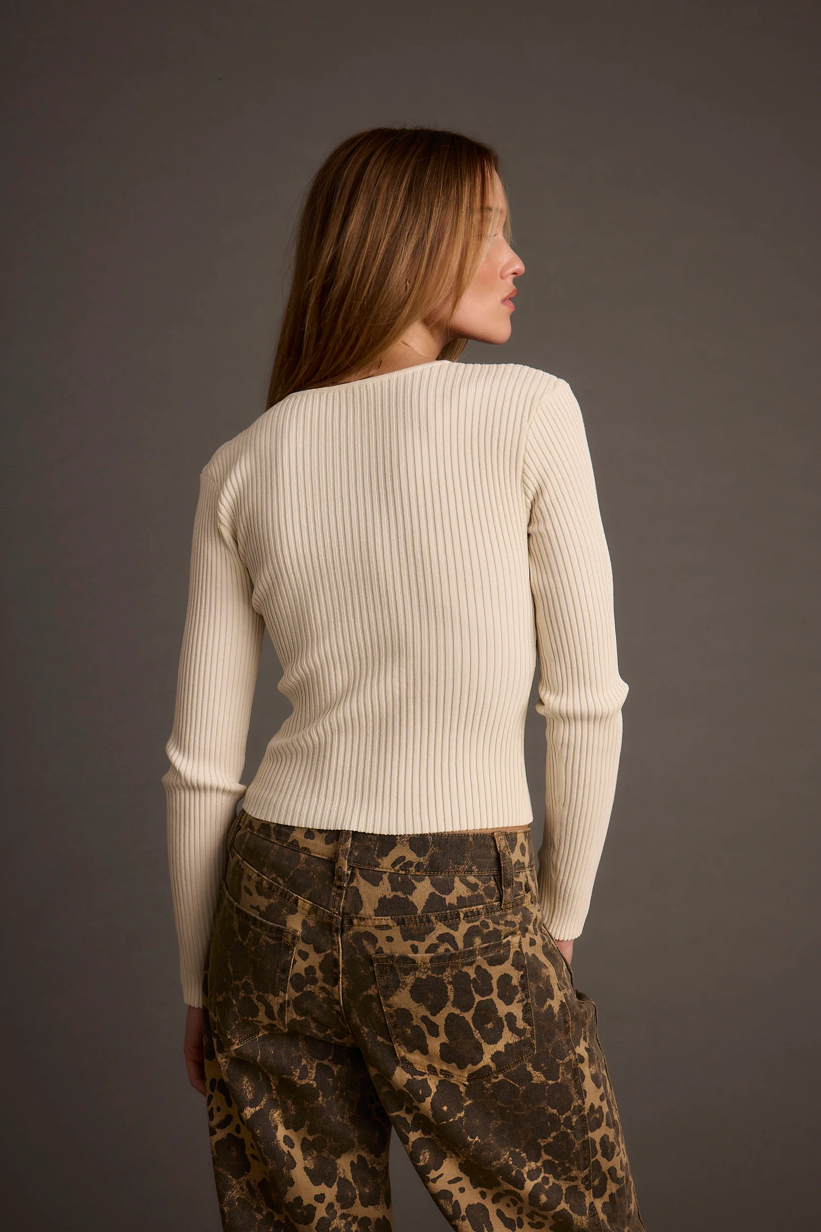 Skye Ivory Zip Up Top - Image 2